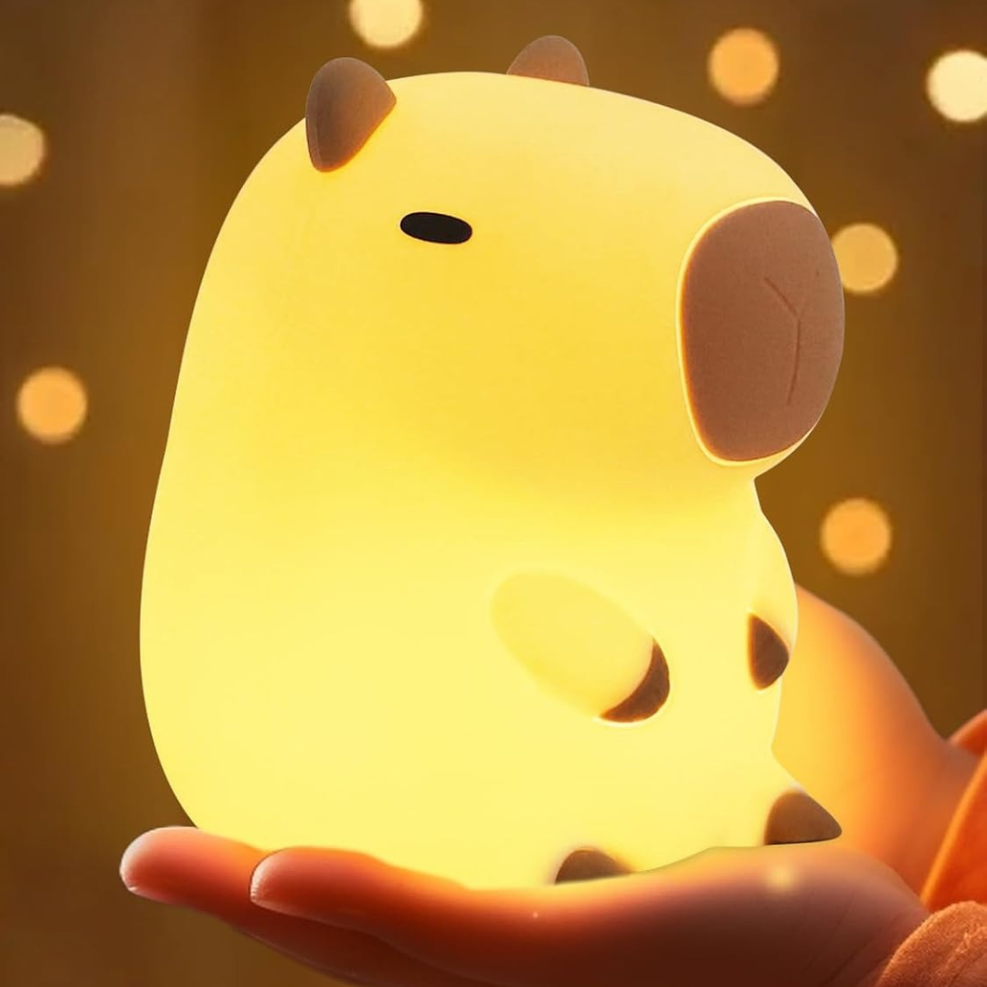 Lámpara capibara con luz suave para dormir