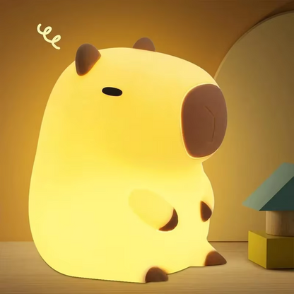 Lámpara capibara con luz suave para dormir
