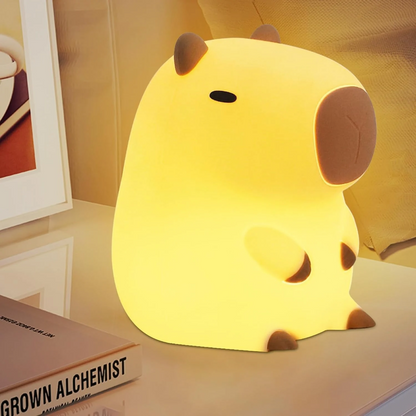 Lámpara capibara con luz suave para dormir